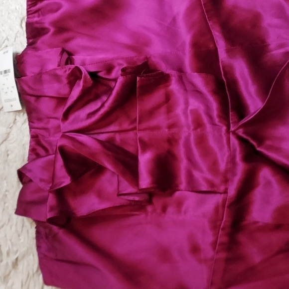 EXPRESS STRAPLESS SILK COCKTAIL DRESS SZ-10 - Picture 6 of 11